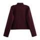 thumbnail image 4 of Chaqueta Corta de Moda para Mujer, Camisa Abotonada, Chaquetas Ligeras de , Tendencia. Vino Tinto M, 4 of 10
