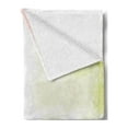 thumbnail image 2 of Tulip Soft Flannel Fleece Blanket, Watercolors Background with Soft Pure Pastel Tone Effects Heralds of Spring Design, Cozy Plush for Indoor and Outdoor Use, 70" x 90", Green Beige, by Ambesonne, 2 of 5