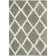 thumbnail image 1 of Ladole Rugs Grey Cream Indoor Solid Plain Shag Soft Area Rug Mat Carpet Runner for Living Bed room Entry way Patio Small Medium Large Non Slip Skid Size 3x5. 4x6 5 x 8 7 x 10, 9 by 12 11 feet ft, 1 of 4