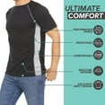 thumbnail image 3 of 4 Pack: Daresay Mens Dri Fit Shirts Moisture Wicking Tshirt For Men Gym Shirts For Men (up to Size 3X), 3 of 5