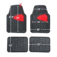 thumbnail image 6 of FH Group Premium Floor Mats Tall Channel Trimmable Rubber Mats - Full Set, 6 of 7