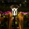 thumbnail image 4 of FKHouse Solar Pathway Lights, 6-Pack Metal Automatic Yard Lights for Garden, Patio, Walkway, 4 of 8