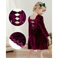 thumbnail image 5 of Kuleyang 2PC Toddler Baby Girls Velvet Tutu Dress Long Sleeve Princess Birthday Party Twirl Wedding Dresses Spring Clothes 12-18 Months, 5 of 8
