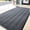 Gray, variant on OVYEOFR 3 x 6 ft Striped Entrance Mat, Non Slip Hallway Runner Rug with Rubber Backing, Outdoor Indoor Industrial Carpet Door Mat, Black