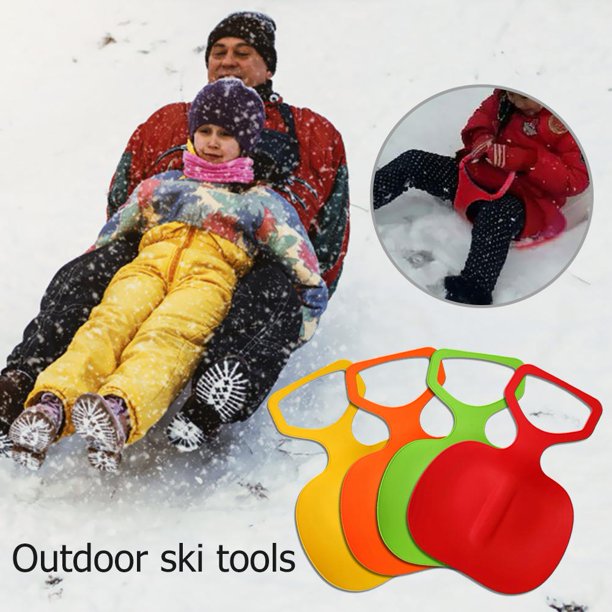 Trineo de nieve de plástico Toboggan Deporte al aire libre Tabla de esquí Niños Juguete Color aleatorio Ndcxsfigh Nuevos Originales