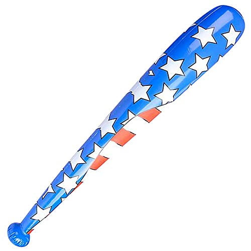 ArtCreativity American Flag Baseball Bat Inflate Set of 3 Patriotic Costume Accessories US Flag Day Memorial Day 4th of July Décor and Party Favors and Independence Day Party Decorations 