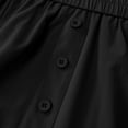 thumbnail image 4 of Amkhujs Flowy Skirts for Women Elastic High Waist Elegant Long Skirt with Pockets Casual Going Out Summer Skirt,Black,L, 4 of 8