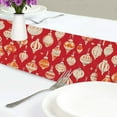 thumbnail image 4 of Yayeee Table Runner 70 inches Long Home Kitchen Dinning Party Decoration, Orange Christmas Ornaments Pattern, 4 of 7