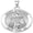 Sterling Silver, variant on PicturesOnGold.com Saint Stephen Religious Medal Female Adult- 2/3″ Size of Dime, Sterling Silver