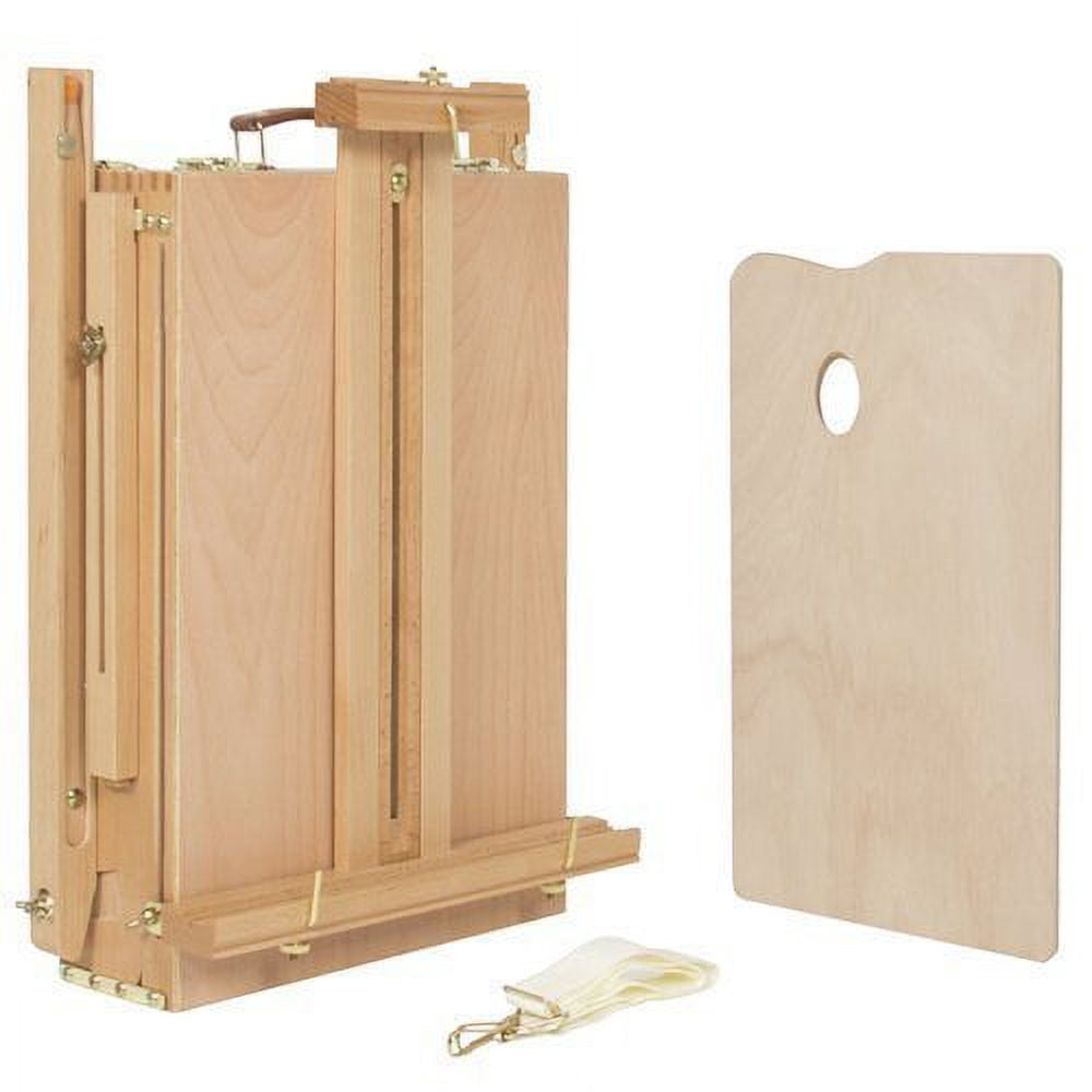 French Style Portable Tripod/Desktop Wooden Artist Easel w/ Carry Strap