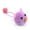 Purple, variant on SPRING PARK Cat Interactive Toys Ball for Indoor Cats/Kitten, Colorful Plush Mouse Cat Toys with Bell Rope