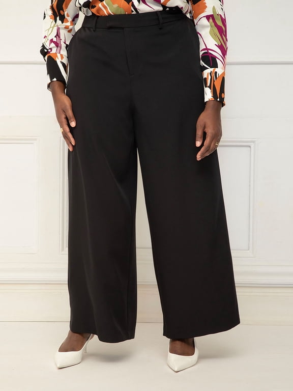 Women's Plus Wide Leg Trouser