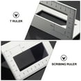 thumbnail image 3 of MasteelfCA Règle de Marquage Carrée en Alliage d'Aluminium pour Menuiserie, Règle de Mesure d'Angle Carré 3d, Outils de Mesure Argentés, 3 of 8
