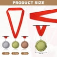 thumbnail image 2 of Uxcell Award Medals, Prize Winner Medals with Red Neck Ribbon Medals for Meetings Multicolor, 2 of 7