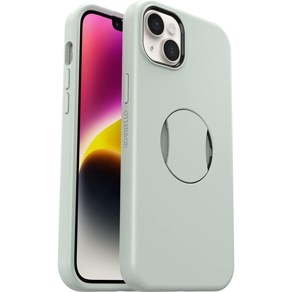 Restored OtterBox OtterGrip SYMMETRY SERIES Case for iPhone 14 Plus - Chill Out (Green) (Refurbished)