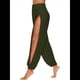 thumbnail image 2 of Pantalones Harén con Abertura Alta para Mujer, Pantalones Harén Hippies. Verde XXL, 2 of 7