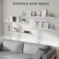 thumbnail image 5 of Fun Memories 36" 4pack Solid Wood Floating Shelves for Wall Decor,White, 5 of 7