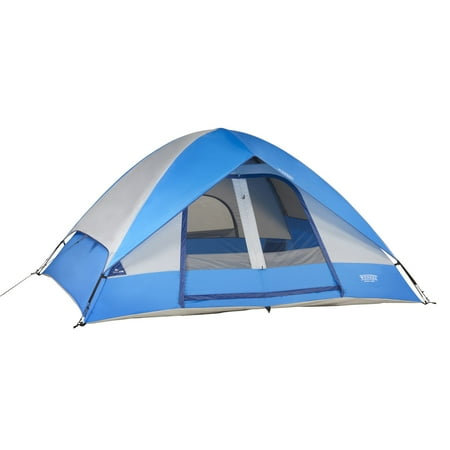 - Wenzel Pine Ridge Blue 5-Person Tent with Lite Reflect System, Removable Divider Curtain, and Gear Loft