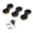 Black, variant on Light Weight Round Cup Tail Fin Box Surfs Longboards Fin Box Surfboard Fims Case With Screws