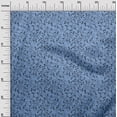 thumbnail image 3 of oneOone Cotton Cambric Medium Blue Fabric Asian Floral Block Craft Projects Decor Fabric Printed By The Yard 56 Inch Wide, 3 of 4