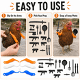 thumbnail image 2 of 3D Printed Chicken Arms Set, Funny Chicken Costume Accessories with 3 Colorful Arms and 16 Mini Pretend Props, Novelty Farm Animal Photo Props for Backyard Chickens, Social Media Photos and Prank Gif, 2 of 7