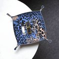 thumbnail image 6 of Multi-Size Leather Tray Four Corners Four Button Design Anti-Scratch Waterproof Convenient Cleaning Convenient Storage Animal Print Style Aliceblue_4 Medium, 6 of 8