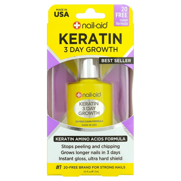 NAILAID 3 Day Growth Keratin Amino Acids Formula, 0.55 fl oz