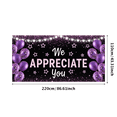 thumbnail image 5 of Purple Theme Appreciation Banner Sparkle Balloon Starry Design for Celebration Event Party Decoration, 5 of 7