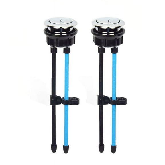 Toilet Tank Button Dual Push Flushing Toilet Button Replacement Toilet Flush Button with Thread 38mm / 1.49Inch 2pack