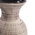 thumbnail image 2 of Modern Farmhouse Latte Striped Ceramic Floor Vase, 2 of 3