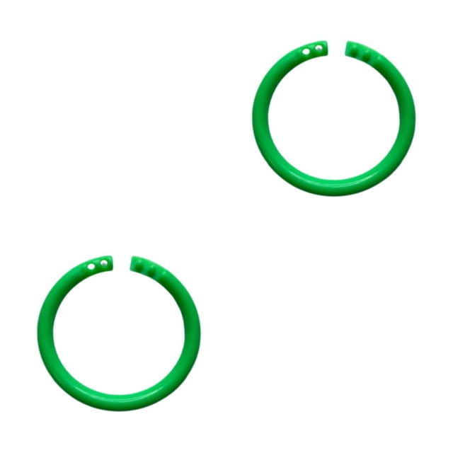 Sidaley 25 piezas anillos de carpeta de hojas sueltas verde 27mm