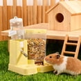 thumbnail image 5 of 2 in 1 Hamster Water Bottle - Automatic Food Bowl, No Drip Small Animal Water Bottle Dispenser, for Gerbils, Mouse, Hedgehog, Hamster Cage Accessories,Hangable And Detachable, 5 of 5