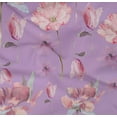 thumbnail image 4 of oneOone Cotton Poplin Twill Pastel Purple Fabric Flower Watercolor Sewing Fabric By The Yard Printed Diy Clothing Sewing Supplies 56 Inch Wide, 4 of 4