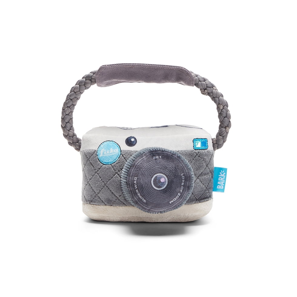 BARK Stuffed Plush Tug Dog Toy - Licka K9 Camera