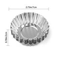 thumbnail image 3 of Clearance! Ikeay Cake Molds for Baking, Cake Cupcake Lined Tin Cookie Tool Mould Aluminum Baking 10Pcs Cake Mould, 3 of 9