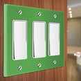 thumbnail image 3 of WIRESTER 3-Gang Decorator Light Switch Plate/Wall Plate Cover, Solid Green, 3 of 6