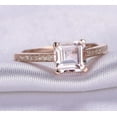 thumbnail image 2 of Vintage Design 1.25 carat Real Morganite Engagement Ring with Man made diamond moissanite for Women with 18k Gold Plating, 2 of 4