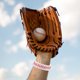 thumbnail image 3 of 2 pulseras de cuero trenzado deportivo de béisbol para hombre., 3 of 7