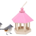 thumbnail image 3 of Comedero para Pájaros de Madera ANGGREK Casita para Loros Colgante Resistente A La Intemperie, 3 of 7