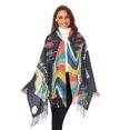 thumbnail image 3 of FORMRS Womens Scarf Winter Soft Long Big Warm Shawls Wrap Tassel Scarves, Evening Mountain Road, 3 of 9