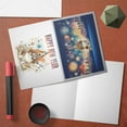 thumbnail image 4 of Happy New Year with Basset Hound Fireworks Holiday Xmas Winter 2025 7x5in Folded Greeting Card Bassets Dog Breed Lovers Gifts Idea Single Note Card with Envelope - 00025, 4 of 5