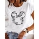 thumbnail image 1 of Cartoon Top Clothing Disney Mickey Mouse Clothes Tee Women Female 90s Sweet Cute Printed Fashion Lady Casual Graphic T-shirtsXL Gao Jinjia LED, 1 of 2