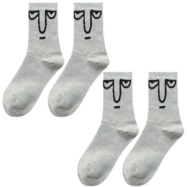 Calcetas de emoticonos EmojiGrey VentDepot 2Pares Gris 5-9.5US
