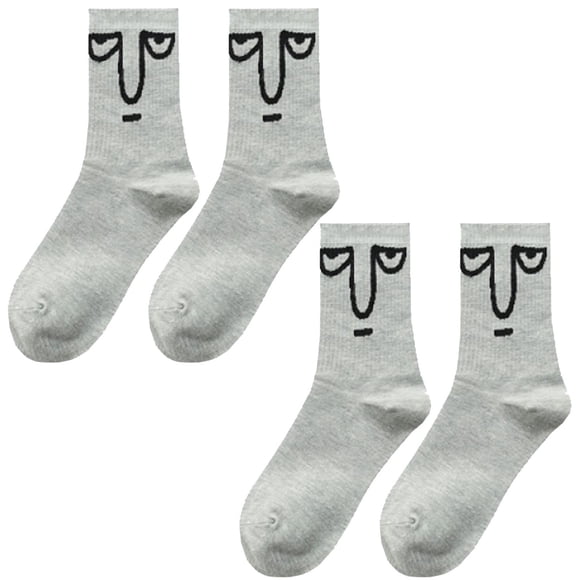 Calcetas de emoticonos EmojiGrey VentDepot 2Pares Gris 5-9.5US
