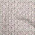 thumbnail image 1 of oneOone Velvet White Fabric Jacobean Floral Sewing Fabric By The Yard Printed Diy Clothing Sewing Supplies 58 Inch Wide, 1 of 4