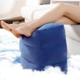 thumbnail image 2 of Greeniant Vuelo reposapiés para dormir almohada de tres capas inflable flocado reposapiés estera portátil reposapiés almohada almohadilla Kits de desorden para acampar azul oscuro, 2 of 6