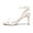 WHITE/PU, variant on Dream Pairs Women's High Stiletto Open Toe Ankle Strap Heels Dress Pump Heel Sandals STECY-1 SILVER/GLITTER Size 9