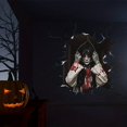 thumbnail image 4 of 1pc, 3D Horror Devil Woman Wall Sticker - Scary and Eye-Catching Halloween Decoration, 4 of 4