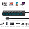 thumbnail image 1 of Hub USB Multi-Port Séparateur - Hub de Données 7 Ports USB 2.0, 1 of 2