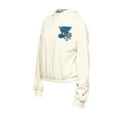 thumbnail image 2 of Women's New Era Cream St. Louis Blues Glam Game Quarter-Zip Cropped Floral Hoodie Pullover, 2 of 6